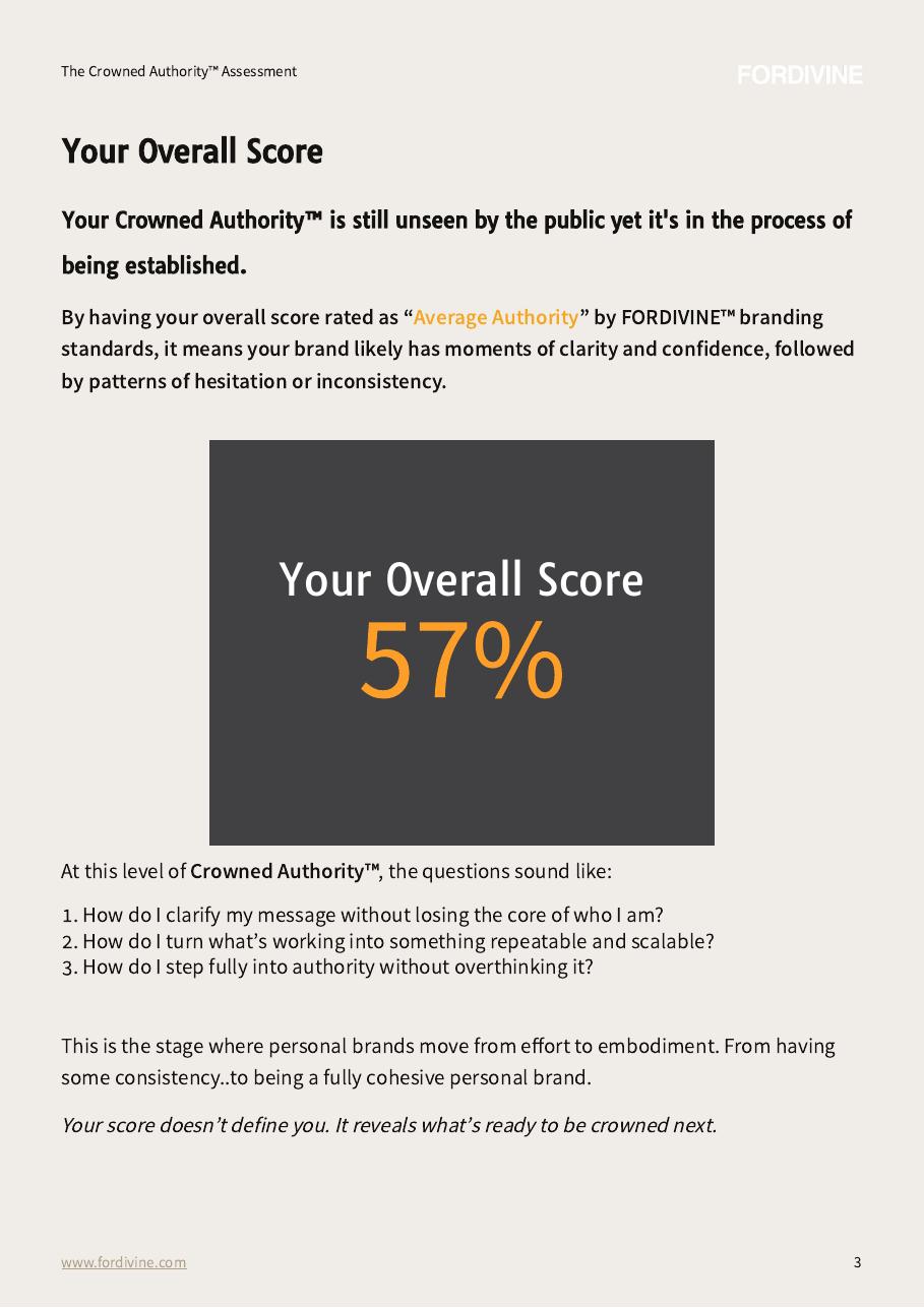 Example personalized overall authority score