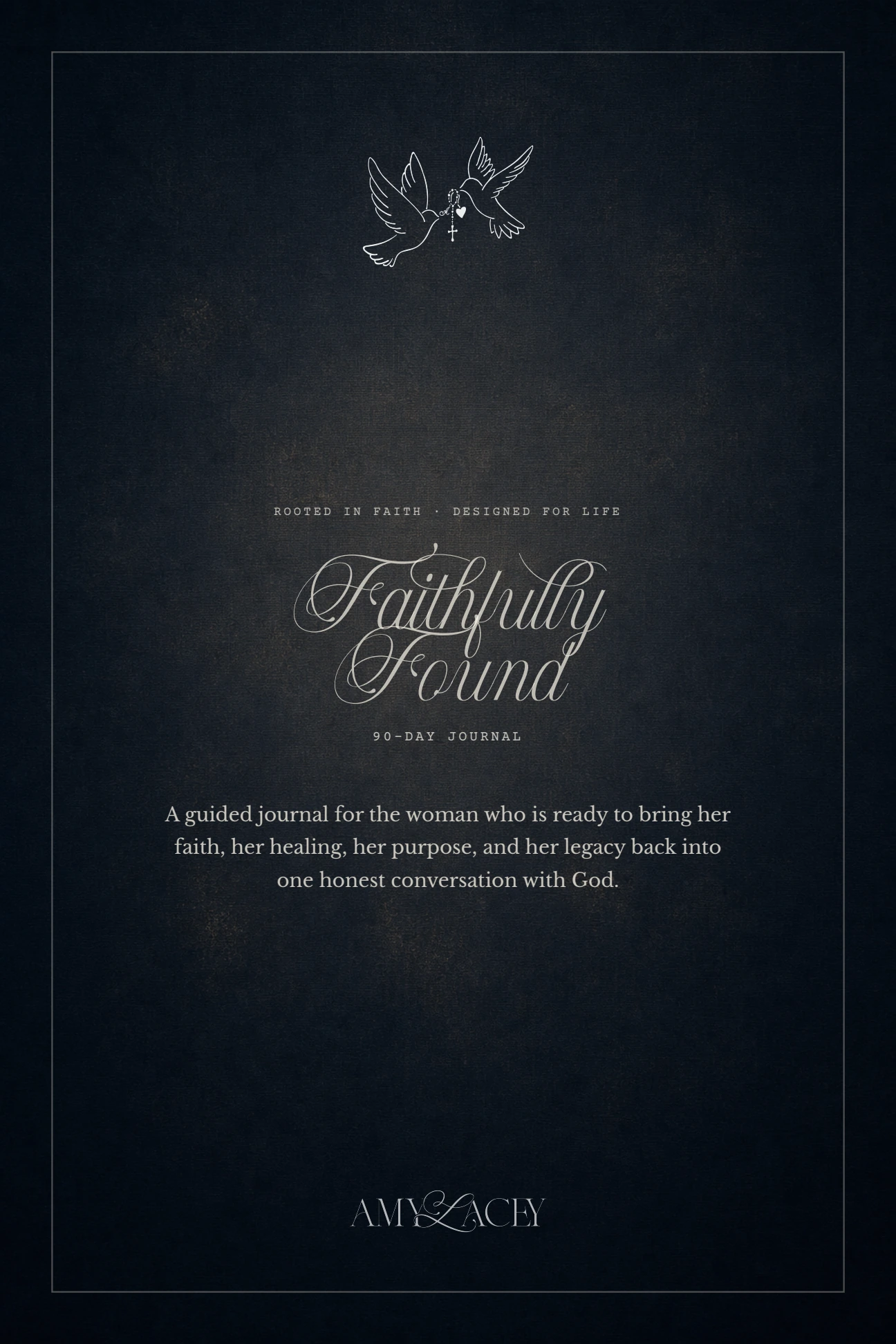 Faithfully Found journal, page 1: Cover